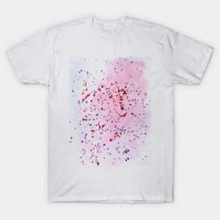 Art Doodle No. 41 Pink Splatter T-Shirt